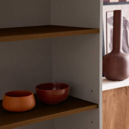 Sweeek - Shelving Unit Bookcase Metal And Wood Decor 6 Levels Grey And Walnut - Ashton - thumbnail 7