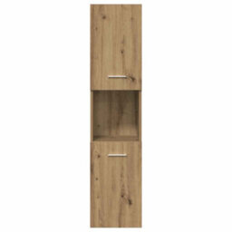 Berkfield 4 Piece Bathroom Furniture Set Artisan Oak Engineered Wood - thumbnail 5