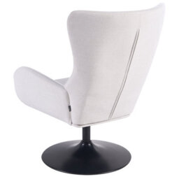 Beliani Swivel Armchair Vigge Off-White - thumbnail 3