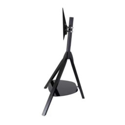 "Avf Hoxton Tv Stand For Tvs Up To 70"" (40Kg) - Black Tripod Legs, Adjustable Height & Tilt, Glass Shelf, Cable Management" - thumbnail 5