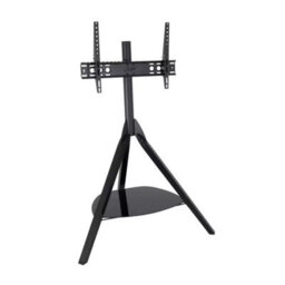 "Avf Hoxton Tv Stand For Tvs Up To 70"" (40Kg) - Black Tripod Legs, Adjustable Height & Tilt, Glass Shelf, Cable Management" - thumbnail 3