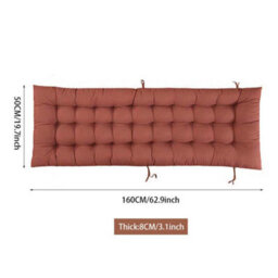 Living And Home Brown Garden Bench Recliner Chair Swing Chair Seat Pad Cushion Sunlounger Cushion In Outdoor Or Indoor 160 Cm W X 50Cm D - thumbnail 9