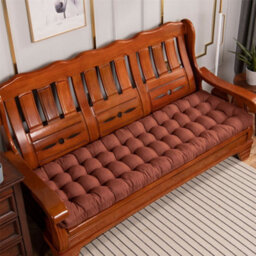 Living And Home Brown Garden Bench Recliner Chair Swing Chair Seat Pad Cushion Sunlounger Cushion In Outdoor Or Indoor 160 Cm W X 50Cm D - thumbnail 4