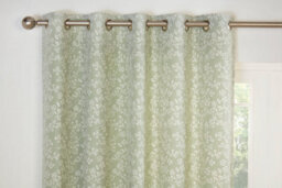 Sundour Sade - Fully Lined Floral Curtains - Eyelet - Polycotton (Green, Cushion Cover - 18'' X 18'' (Single)) - thumbnail 2