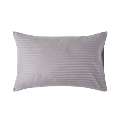 Homescapes Grey Egyptian Cotton Satin Stripe Housewife Pillowcase 330 Tc - image 1