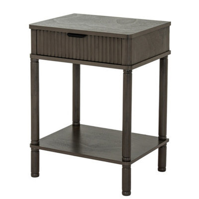 Hill Interiors Reed Storage Side Table With Drawer - image 1