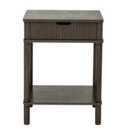Hill Interiors Reed Storage Side Table With Drawer - thumbnail 3