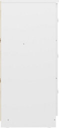Denver White Gloss 6 Drawer Chest Of Drawers Modern Bedroom Furniture Storage - thumbnail 4