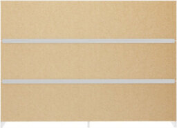 Denver White Gloss 6 Drawer Chest Of Drawers Modern Bedroom Furniture Storage - thumbnail 6