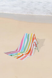 Gaveno Cavailia 1Pk Beach Towel Pastel Stripe Sand Free 100X200 Multi - thumbnail 9