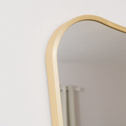 Melody Maison Gold Asymmetrical Metal Framed Wall Mirror - 54Cm X 80Cm - thumbnail 3