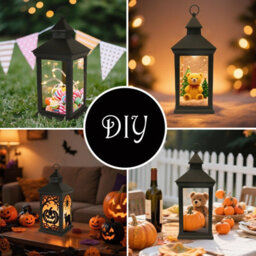 Bright Zeal Set Of Two 35Cm Tall Decorative Candle Lanterns - thumbnail 7