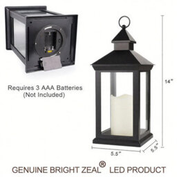Bright Zeal Set Of Two 35Cm Tall Decorative Candle Lanterns - thumbnail 5
