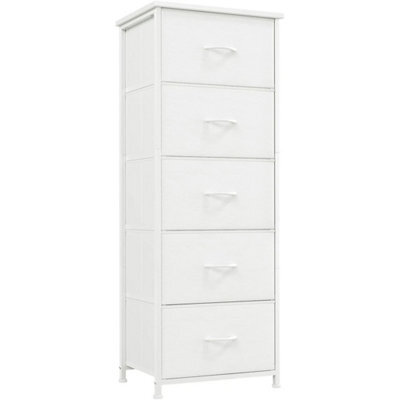 Somdot Tall Chest Of Drawers For Bedroom With 5 Drawers, Storage Organiser Fabri - image 1