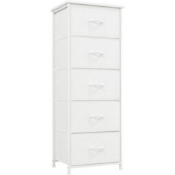 Somdot Tall Chest Of Drawers For Bedroom With 5 Drawers, Storage Organiser Fabri - thumbnail 1