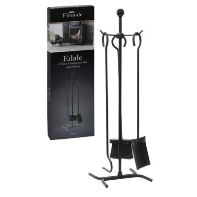 Jvl Edale Contemporary Fireside 3 Piece Companion Set - image 1