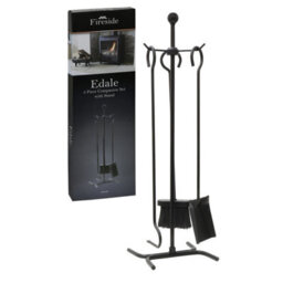Jvl Edale Contemporary Fireside 3 Piece Companion Set - thumbnail 1