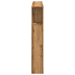 Berkfield Led Headboard Artisan Oak 140X18.5X103.5 Cm Engineered Wood - thumbnail 7