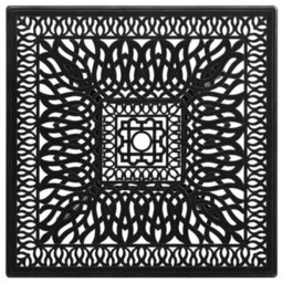 Berkfield Garden Table Black 90X90X73 Cm Cast Aluminium - thumbnail 3