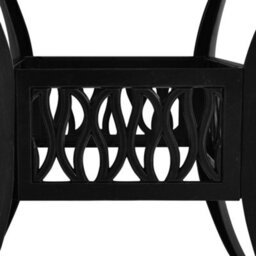 Berkfield Garden Table Black 90X90X73 Cm Cast Aluminium - thumbnail 4