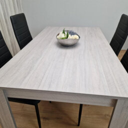 Kosy Koala Modern Rectangle Dining Table Set With 4 Black Chairs Dining Room Furniture - thumbnail 3