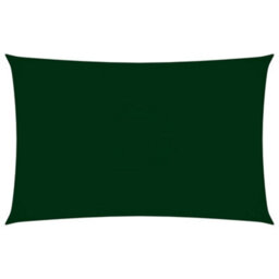 Berkfield Sunshade Sail Oxford Fabric Rectangular 2.5X5 M Dark Green
