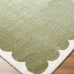 Livabliss Tivoli-Washable Green Cream Modern High Pile Living Dining Bedroom Rug 160 X 213 Cm Easy Care, Non Shedding - thumbnail 6