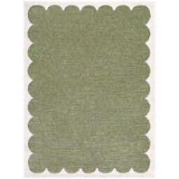 Livabliss Tivoli-Washable Green Cream Modern High Pile Living Dining Bedroom Rug 160 X 213 Cm Easy Care, Non Shedding - thumbnail 2