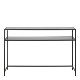 Wyld Haus El Paso Black Metal And Wood Console Table 1200 X 350 X 790 mm - thumbnail 4