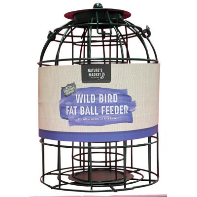 Samuel Alexander Pack Of 3 Wild Bird Fat Ball Feeder With Squirrel Guard - image 1