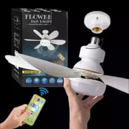 Led Ceiling Fan With Dimmable Light  Color Changing Lamp For Living Room With Remote Control - thumbnail 1