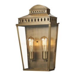Elstead Mansion House 2 Light Large Outdoor Wall Lantern Brass Ip44, E27