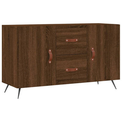 Berkfield Modern Sideboard Brown Oak 100X36X60 Cm Engineered Wood - image 1