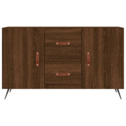 Berkfield Modern Sideboard Brown Oak 100X36X60 Cm Engineered Wood - thumbnail 6