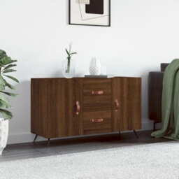 Berkfield Modern Sideboard Brown Oak 100X36X60 Cm Engineered Wood - thumbnail 2