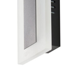 Beliani 100Cm Outdoor Led Wall Light Black With Motion Sensor And Warm White Led - thumbnail 5