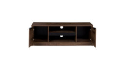 Arte Denver 10 Tv Cabinet In Oak Monastery & Black Gloss - Vintage Design - W1350mm X H460mm X D400mm - thumbnail 2