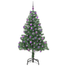 Vidaxl Christmas Tree With 300 Leds With Stand Green 180 Cm Pvc - thumbnail 4