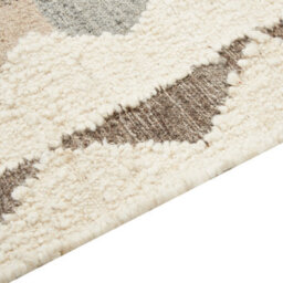 Beliani Rug Aralez Beige 160 X 230 Cm Wool Kilim - thumbnail 5