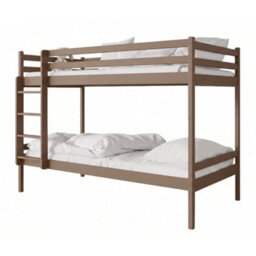 Arte Nico Milk Chocolate Wooden Bunk Bed With Storage 90 X 200Cm - No Mattress - thumbnail 1