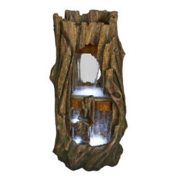 Outdoor Living UK Aqua Creations Tamworth Tree Trunk Mains Plugin Powered Water Feature With Protective Cover - thumbnail 2