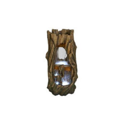 Outdoor Living UK Aqua Creations Tamworth Tree Trunk Mains Plugin Powered Water Feature With Protective Cover - thumbnail 1