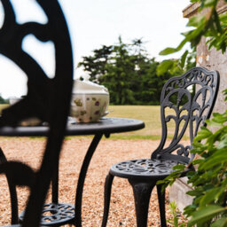 Lazy Susan Tulip Antique Bronze Metal Garden Bistro Set - thumbnail 5