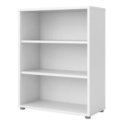Wyld Haus Dris Low White Wooden Bookcase, 2-Shelf Freestanding Unit - thumbnail 5