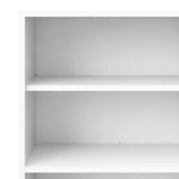 Wyld Haus Dris Low White Wooden Bookcase, 2-Shelf Freestanding Unit - thumbnail 6