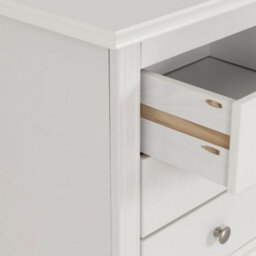 Seconique Stratford 3 Drawer Bedside White Shabby Chic - thumbnail 5