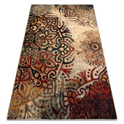 RugsX Wool Carpet Polonia Boho Rosette Red 300X400 Cm - thumbnail 4