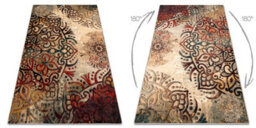 RugsX Wool Carpet Polonia Boho Rosette Red 300X400 Cm - thumbnail 2