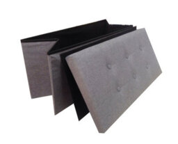 Home Republic Linen Storage Ottoman - Two Seater Grey - thumbnail 3