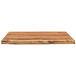 Berkfield Wall Shelf 40X40X3.8 Cm Square Solid Wood Acacia Live Edge - thumbnail 4